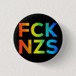 Bóton Redondo 2.54cm FCK NZS Regenbogen auf schwarz