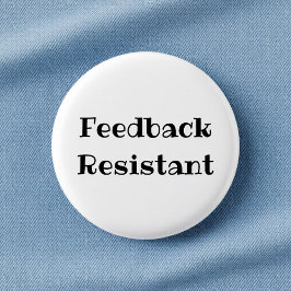 Bóton Redondo 2.54cm Feedback Resistant Funny Office Pinback Button
