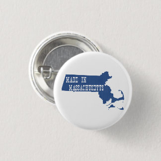 Bóton Redondo 2.54cm Feito em Massachusetts, com formato de letra de te