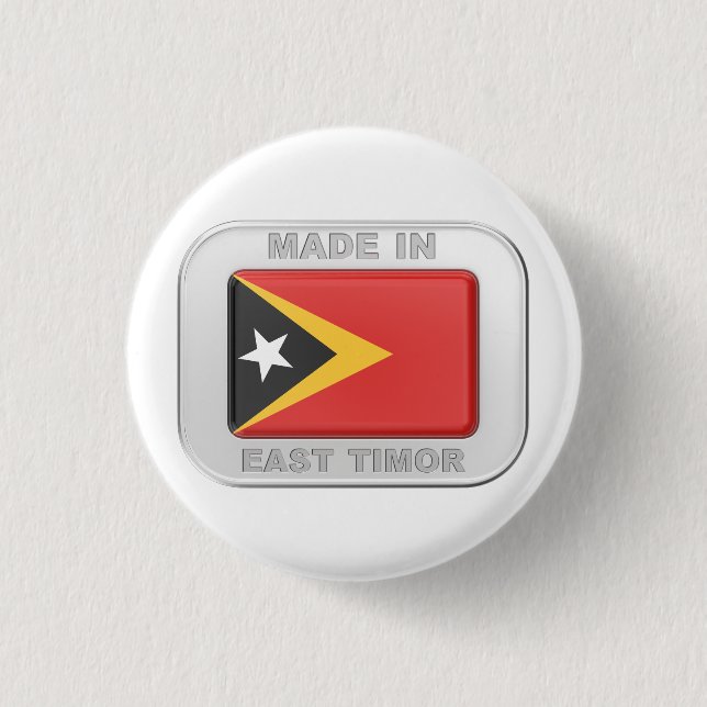 Bóton Redondo 2.54cm Feito em Timor Leste (Frente)