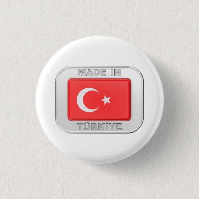 Bóton Redondo 2.54cm Feito em Turkiye (Frente)