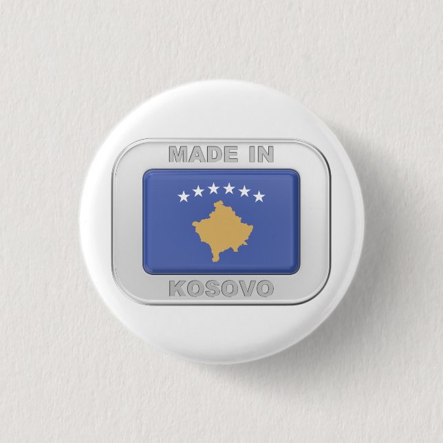 Bóton Redondo 2.54cm Feito no Kosovo (Frente)