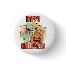 Feliz Halloween Dino Pin