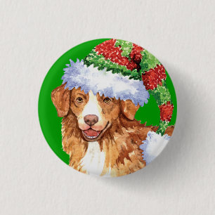 Bóton Redondo 2.54cm Feliz Howliday Toller