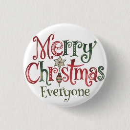 Bóton Redondo 2.54cm Feliz Natal a todos