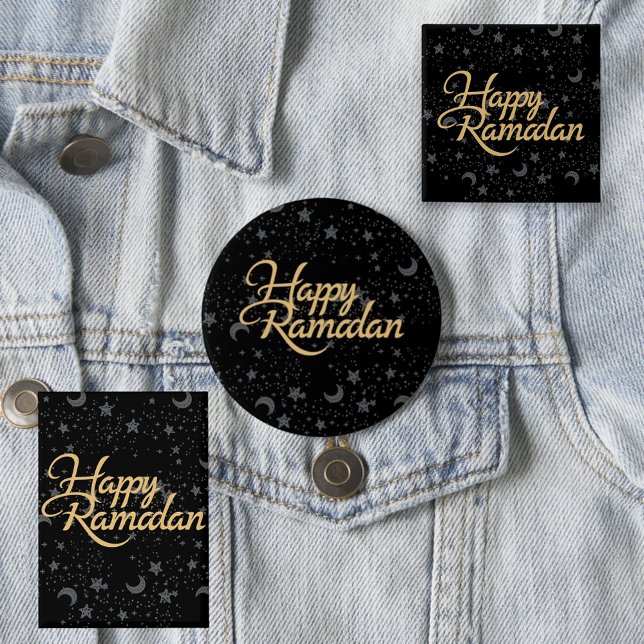 Bóton Redondo 2.54cm feliz Ramadã (Criador carregado)