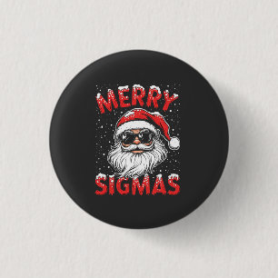 Bóton Redondo 2.54cm Feliz Sigmas Engraçado Gen Alpha no Natal da escol