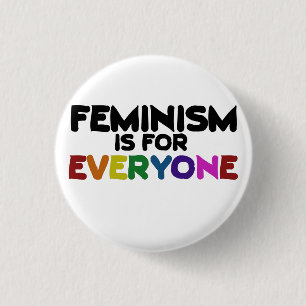 Bóton Redondo 2.54cm Feminismo é para todos