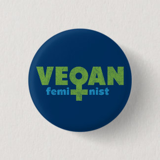 Bóton Redondo 2.54cm Feminista do Vegan