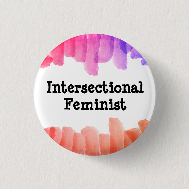 Bóton Redondo 2.54cm Feminista Interseccional (Frente)