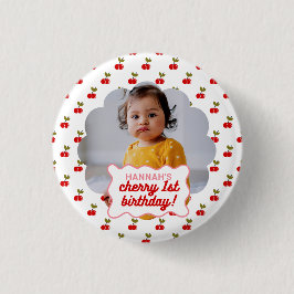 Bóton Redondo 2.54cm Festa de Fotografia do primeiro aniversario de Che