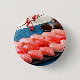 Bóton Redondo 2.54cm Festive Tuna Sushi – Premium Laptop Sleeve by SUSH