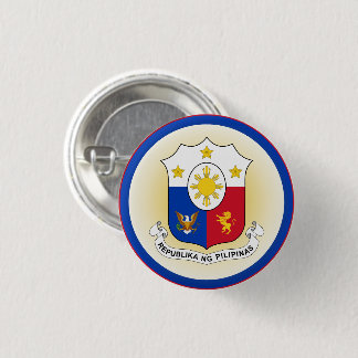 Bóton Redondo 2.54cm Filipinas Casaco de Forma do Círculo de Armas