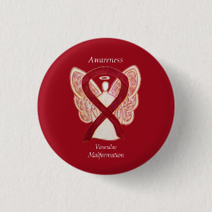 Bóton Redondo 2.54cm Fita Angel Pin de Sensibilização Vascular