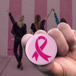 Bóton Redondo 2.54cm Fita de Consciência do Cancer da Mama