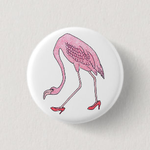 Bóton Redondo 2.54cm flamingo