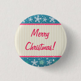 Bóton Redondo 2.54cm Flocos de neve personalizados e presentes