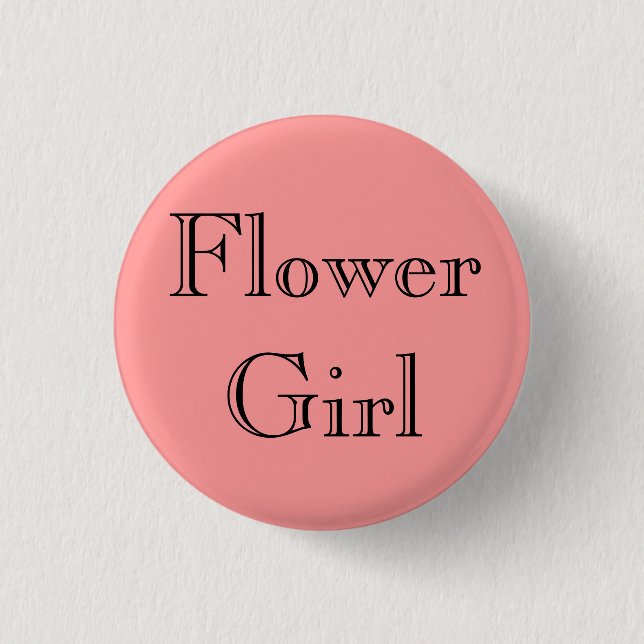 Bóton Redondo 2.54cm Flor Girl (Frente)