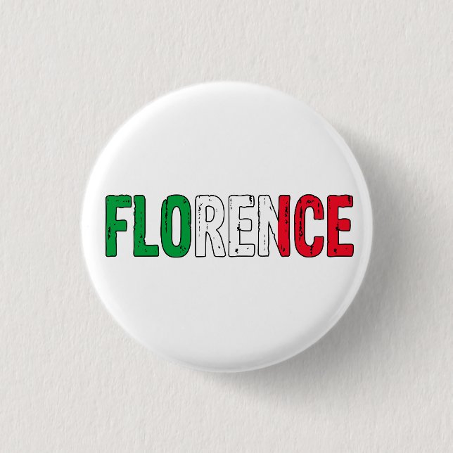 Bóton Redondo 2.54cm Florence Itália (Frente)