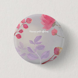 Bóton Redondo 2.54cm Flores