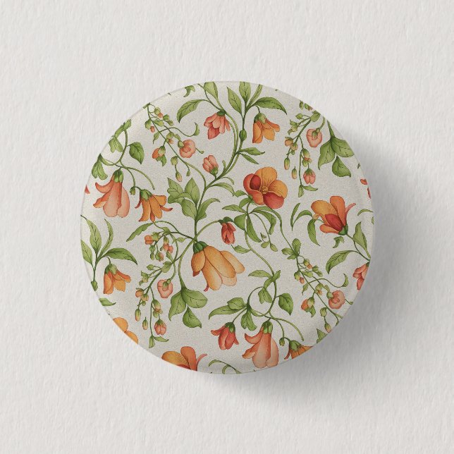 Bóton Redondo 2.54cm Flores 2 (Frente)