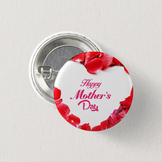 Bóton Redondo 2.54cm Flores de beleza floridas (Frente & Verso)