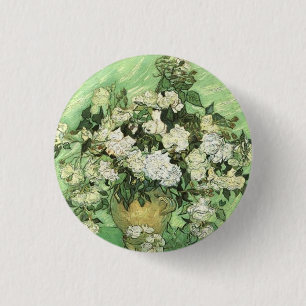 Bóton Redondo 2.54cm Flores de Van Gogh em Vase