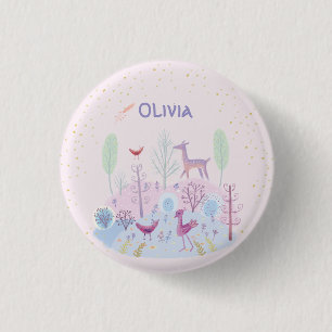Bóton Redondo 2.54cm Flórida fofa personalizada