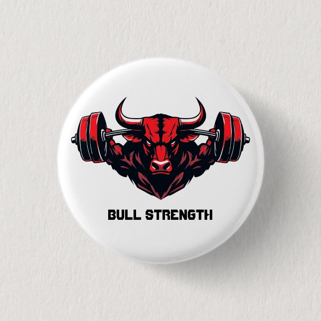 Bóton Redondo 2.54cm Força Bull (Frente)