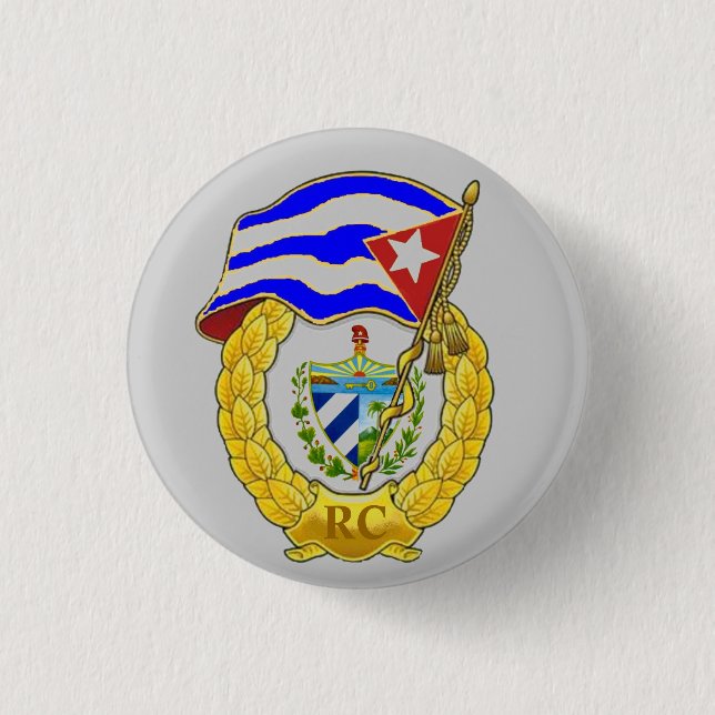 Bóton Redondo 2.54cm Forças Armadas Revolucionárias Cubanas (Frente)