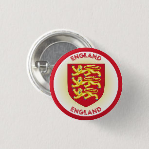 Bóton Redondo 2.54cm Forma do Círculo Casaco de Armas da Inglaterra