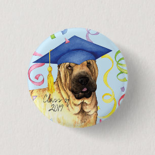 Bóton Redondo 2.54cm Formando Shar-Pei Chinês