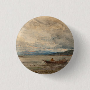 Bóton Redondo 2.54cm Fos, Environs De Martigues - Félix Ziem