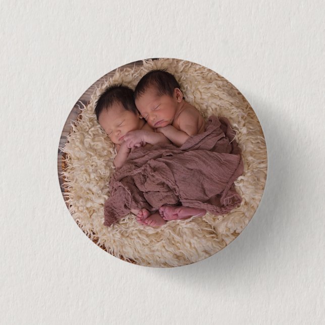 Bóton Redondo 2.54cm Foto Personalizada (Frente)