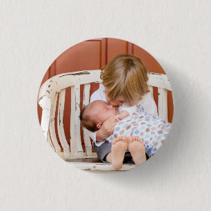 Bóton Redondo 2.54cm Foto Personalizada Custom