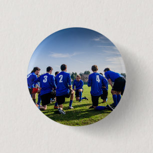 Bóton Redondo 2.54cm Foto personalizada da equipe de esporte