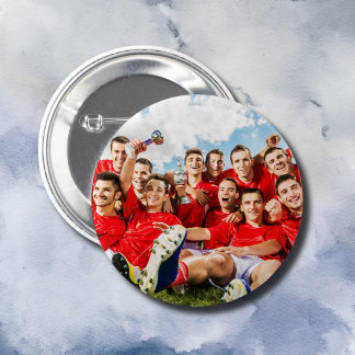 Bóton Redondo 2.54cm Foto Personalizada da Equipe Esportiva