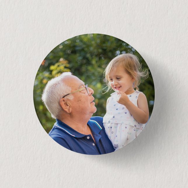 Bóton Redondo 2.54cm Foto Personalizada Personalizada (Frente)