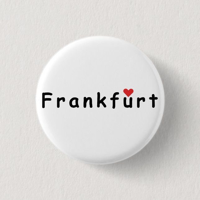 Bóton Redondo 2.54cm Frankfurt Alemanha (Frente)