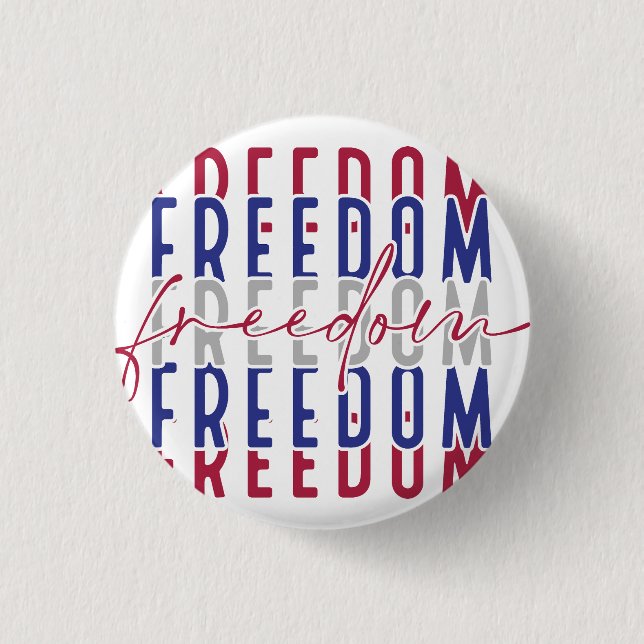 Bóton Redondo 2.54cm Freedom Kamala Harris (Frente)