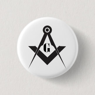 Bóton Redondo 2.54cm Freemasonry symbol