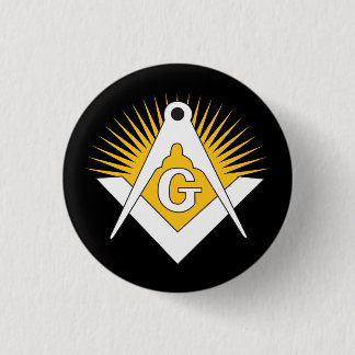 Bóton Redondo 2.54cm Freemasonry symbol