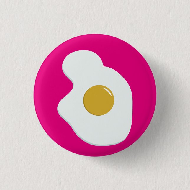 Bóton Redondo 2.54cm Fried EGG companion badge (Frente)