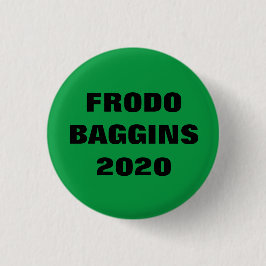 Bóton Redondo 2.54cm Frodo Baggins para Presidente