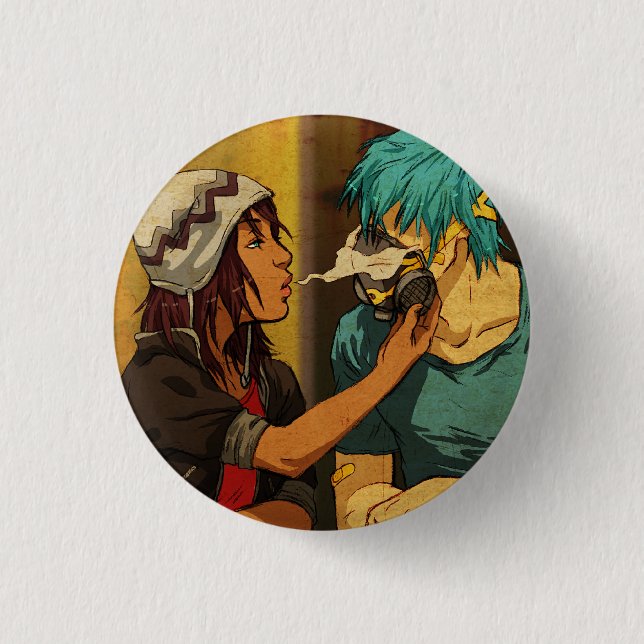 Bóton Redondo 2.54cm Funde meu amplificador (Frente)