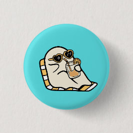 Bóton Redondo 2.54cm Funny Ghost