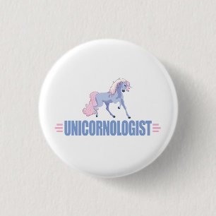 Bóton Redondo 2.54cm Funny Unicorn