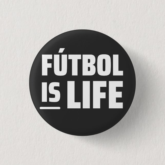 Bóton Redondo 2.54cm futebol é vida, futebol, futebol americano (Frente)