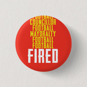 Bóton Redondo 2.54cm Futebol Footb do Mayoralty do conselheiro do