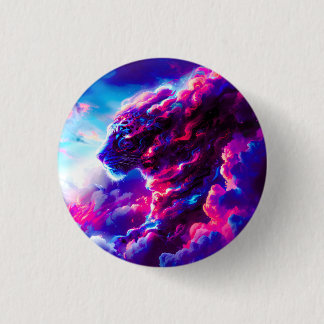 Bóton Redondo 2.54cm Futuristic Cosmic Neon Leopard 